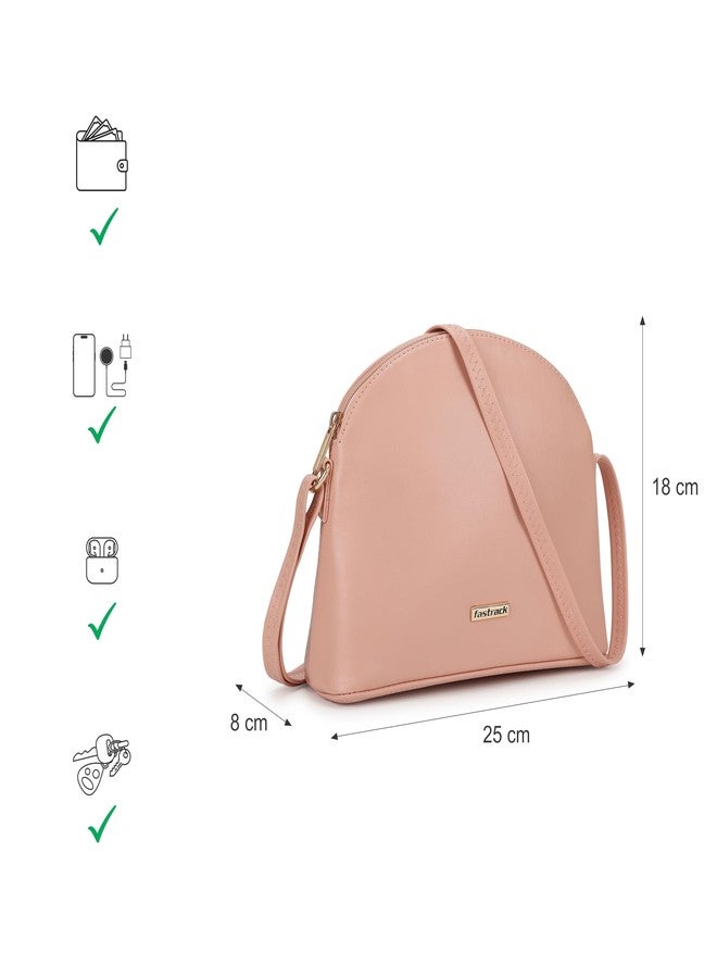 Fastrack Solid Structured Sling Bag for Women, Girls and Ladies | Quick Access Pocket | Made of Premium PU Material | Ladies Purse Handbag | Slings for Casual Carry - Image 4